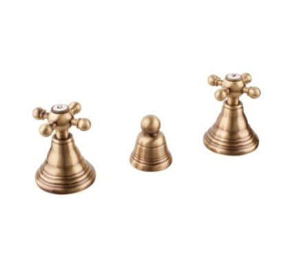 OLD FASHION Combinazione bidet con scarico finitura ramato