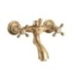 OLD FASHION Gruppo esterno con attacco superiore e bocca di erogazione finitura dark bronze
