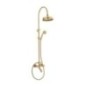 OLD FASHION Colonna doccia completa di gruppo vasca esterno finitura dark copper