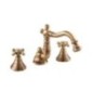 OLD FASHION Batteria bidet bocca girevole con scarico finitura nichel antico