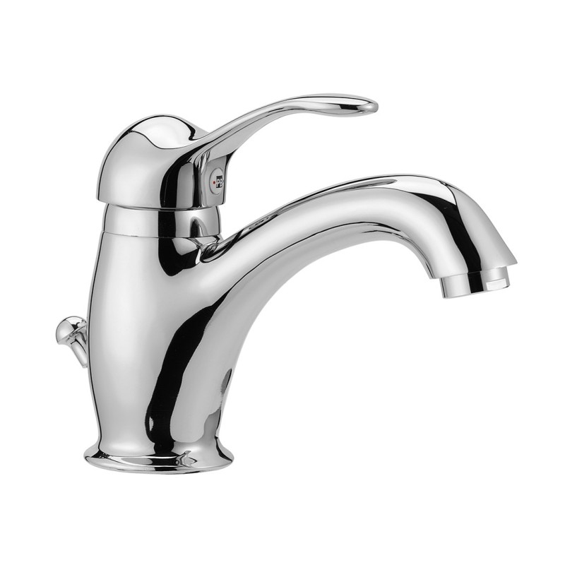 DUNA Monocomando lavabo con scarico automatico finitura dark bronze