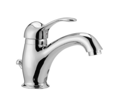 DUNA Monocomando lavabo con scarico automatico finitura nichel antico