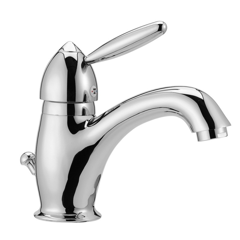 PARIS Monocomando lavabo con scarico automatico finitura cromo oro