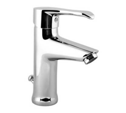 MASTER Monocomando lavabo con scarico automatico finitura cromo con cartuccia a risparmio d'acqua