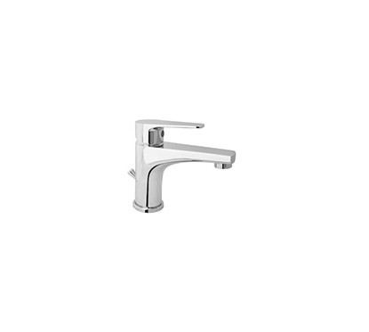 TEMA Monocomando lavabo con scarico automatico finitura cromo con cartuccia a risparmio d'acqua