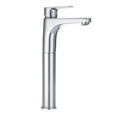 TEMA Monocomando lavabo alto con scarico automatico finitura cromo con cartuccia a risparmio d'acqua
