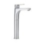 TEMA Monocomando lavabo alto con scarico automatico finitura cromo con cartuccia a risparmio d'acqua