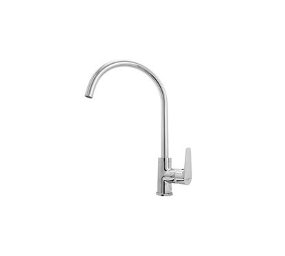 TEMA Monocomando lavello canna alta orientabile finitura cromo con cartuccia a risparmio d'acqua