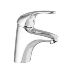 ITALY  Monocomando lavabo con scarico automatico finitura cromo con cartuccia a risparmio d'acqua