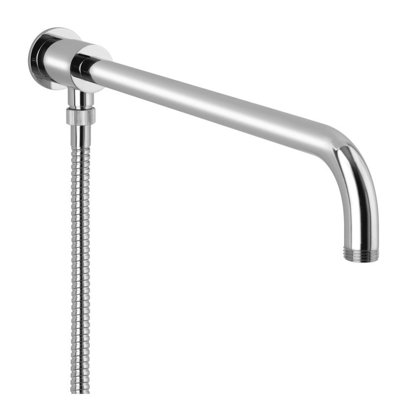 Braccio doccia  con deviatore finitura cromo