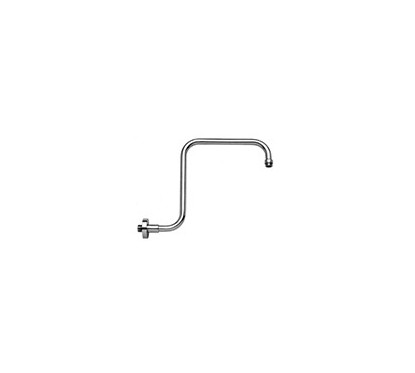Braccio doccia arcato finitura dark bronze