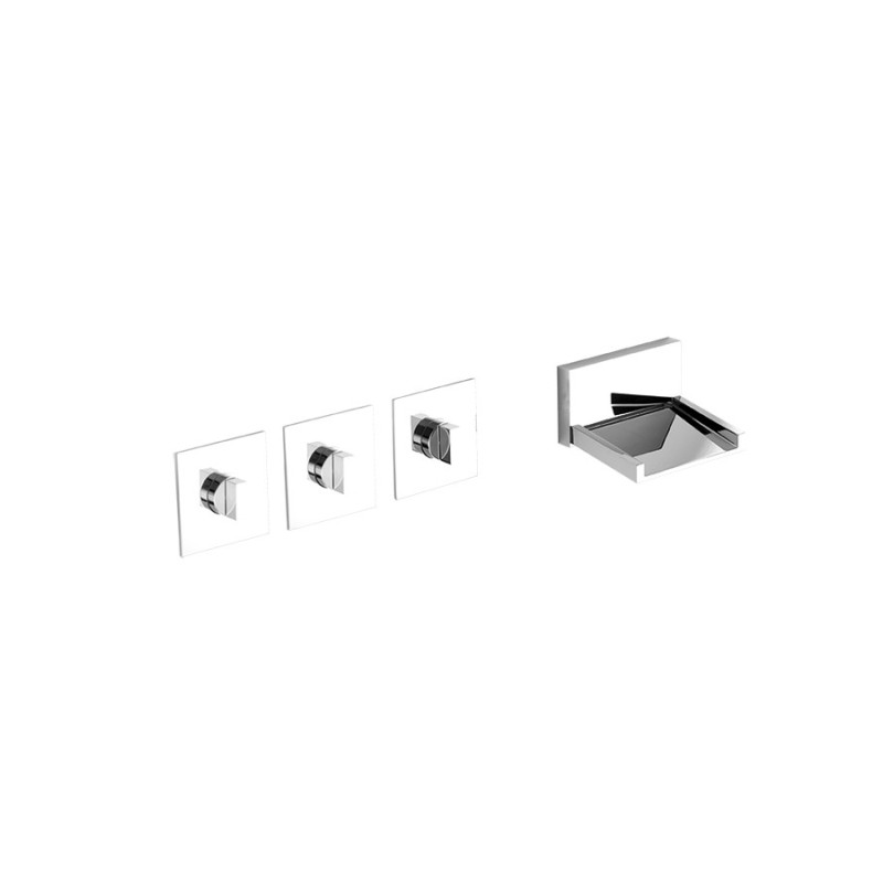 SELECT gruppo vasca incasso con deviatore finitura cromo