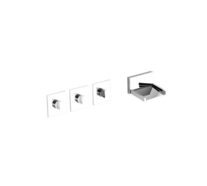SELECT gruppo vasca incasso con deviatore finitura cromo