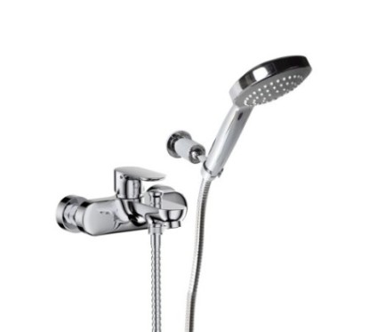 VICTOR gruppo vasca con doccia duplex finitura cromo