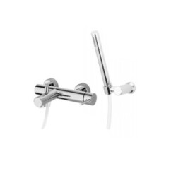 DOMUS gruppo vasca con doccia duplex finitura cromo