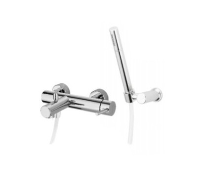 DOMUS gruppo vasca con doccia duplex finitura cromo