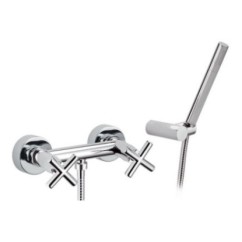 JAX Gruppo doccia esterno con kit doccia finitura cromo