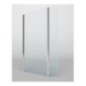 PANORAMA Parete doccia fissa con volet per Box Doccia cm 68/70+30 finitura argento (misura 68/70+30 h.200)
