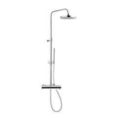 Colonna doccia con miscelatore finitura cromo