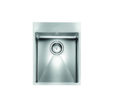 MAKI SLIM-R - INCASSO SLIM  Lavello monovasca 390x500 in acciaio inox finitura satinato