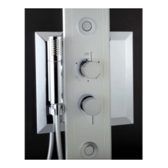 EVO 140 pannello doccia CROMOTERAPIA monocomando h.140 finitura satinato