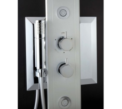 EVO 140 pannello doccia CROMOTERAPIA termostatico h.140 finitura satinato