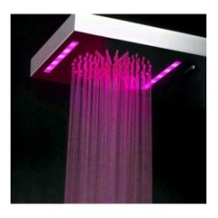 BAGNO ITALIANO IRIS WATER FALL soffione doccia rettangolare  - pioggia - cascata -cromoterapia - finitura cromo