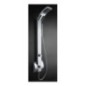 IDEA INOX pannello doccia in acciaio inox e abs con miscelatore monocomando finitura satinato