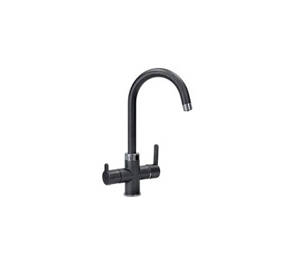 FLO60 miscelatore monocomando a 3 vie finitura ultrametal titanio