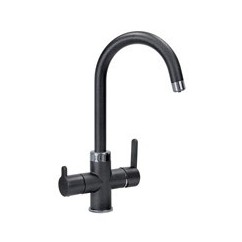 FLO60 miscelatore monocomando a 3 vie finitura ultrametal nero