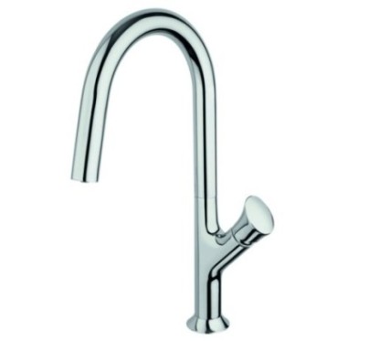 PARMIX miscelatore monocomando con canna tonda finitura ultrametal alluminio