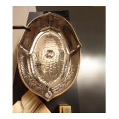 OYSTER lavabo d'appoggio finitura extraluxury platinum&gold