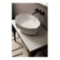 OYSTER lavabo d'appoggio finitura filo oro