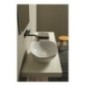 STONE lavabo d'appoggio finitura bianco lucido