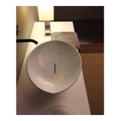 AFYA lavabo d'appoggio finitura pitone bianco