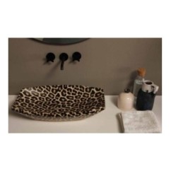 SHAKIA lavabo d'appoggio finitura ghepardo