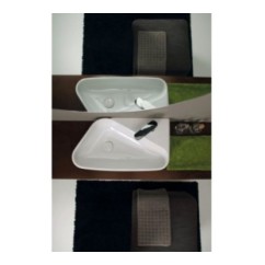 SHELF lavabo d'appoggio finitura bianco lucido