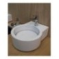 TURN lavabo d'appoggio finitura bianco lucido