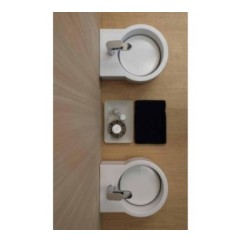 TURN lavabo d'appoggio finitura bianco lucido