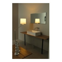 CHARME lavabo d'appoggio finitura bianco lucido