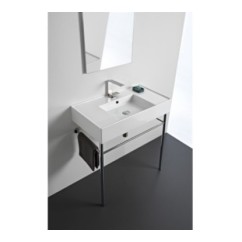 TEOREMA 2.0 80 DOUBLE SHELF lavabo da appoggio o sospeso