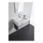 TEOREMA 2.0 80 DOUBLE SHELF lavabo da appoggio o sospeso