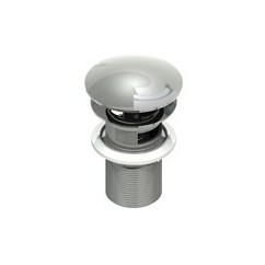 Piletta click clack in acciaio inox finitura satinato