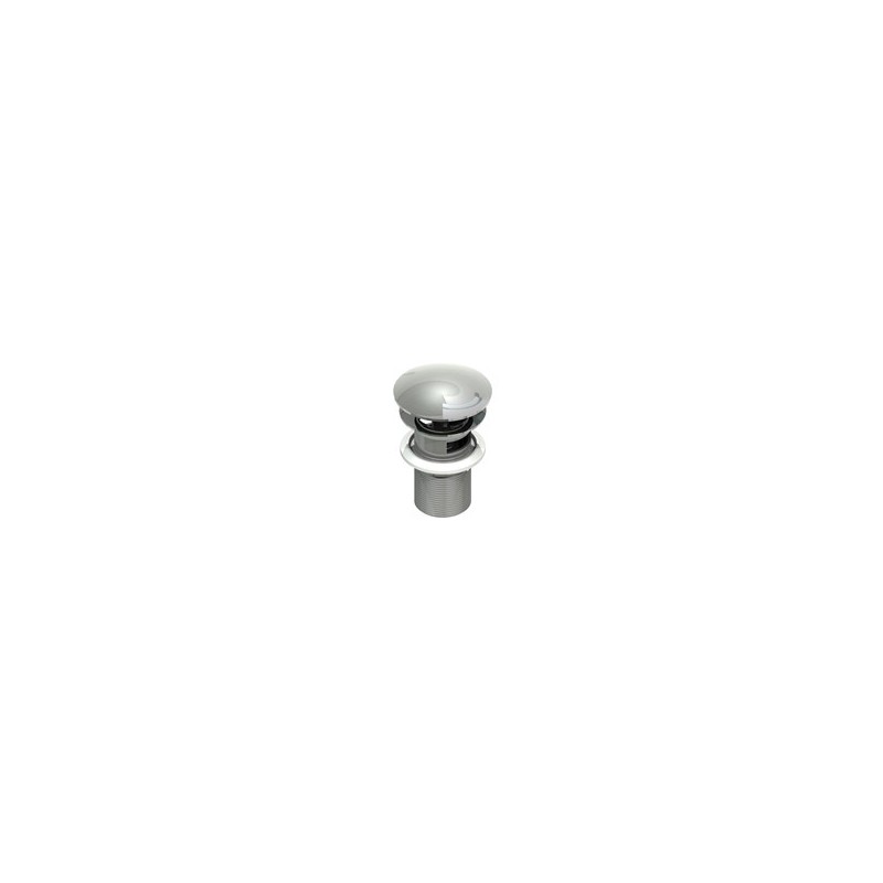 Piletta click clack in acciaio inox finitura satinato