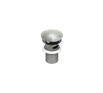 Piletta click clack in acciaio inox finitura satinato
