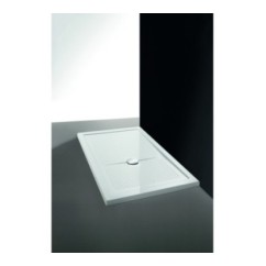 MAXI piatto doccia acrilico rettangolare 120x90 con piletta finitura bianco altezza 4,5cm