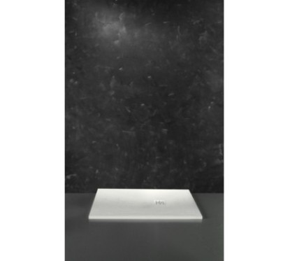 ARDESIA piatto doccia marmoresina rettangolare 110x70 con piletta finitura bianco altezza 3cm
