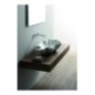 SHELL lavabo d'appoggio finitura filo platino