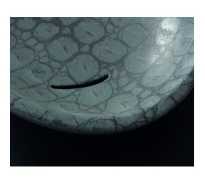 BIKO lavabo d'appoggio finitura caimano dark