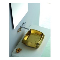 HASANA lavabo d'appoggio finitura luxury gold